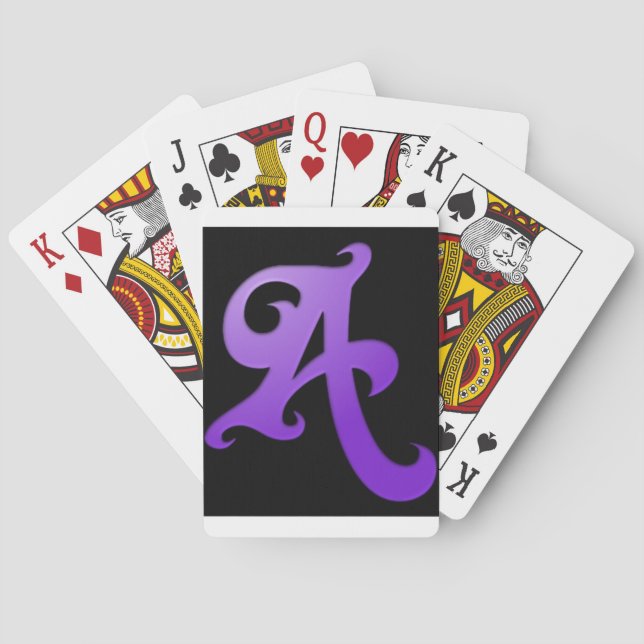 Letter A Poker Cards (Back)