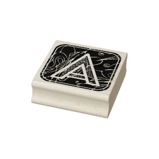 Letter A Rubber Stamp Alphabet ABC