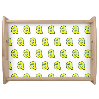 Letter  "a" serving tray