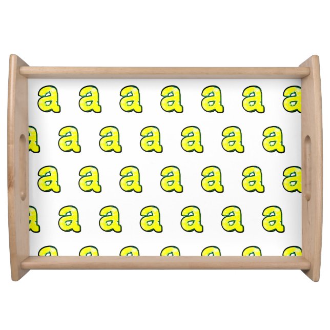 Letter  "a" serving tray (Front)