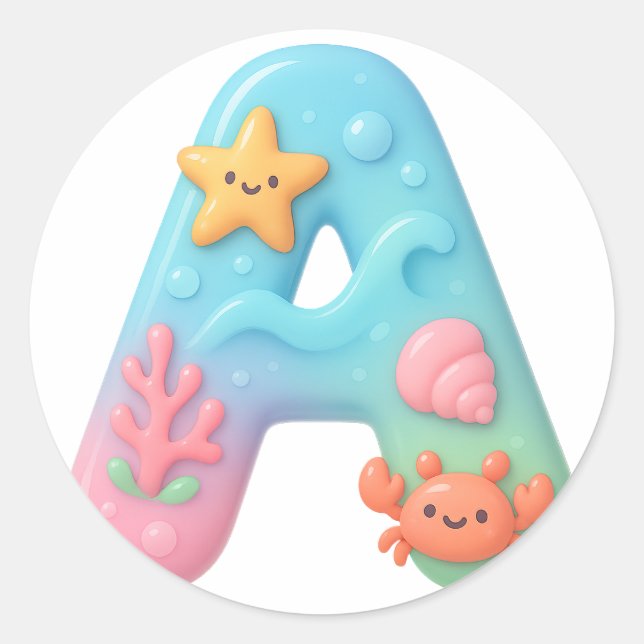Letter A Sticker (Front)