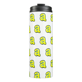Letter  "a" thermal tumbler
