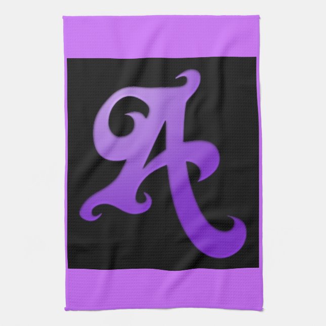 Letter A Towel (Vertical)