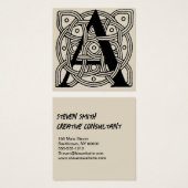 Letter A Vintage Celtic Knot Monogram (Front & Back)