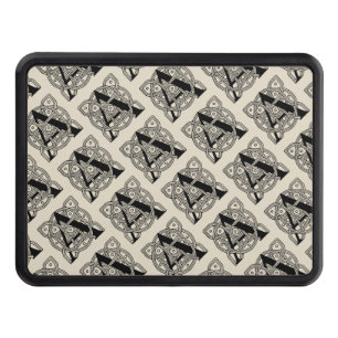Letter A Vintage Celtic Knot Monogram Hitch Cover