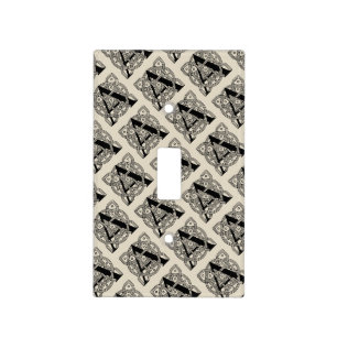 Letter A Vintage Celtic Knot Monogram Light Switch Cover