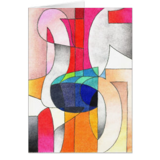 Letter abstract cards