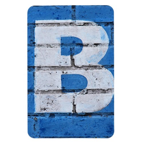 Letter B Building Ad Alphabet Photography Magnet