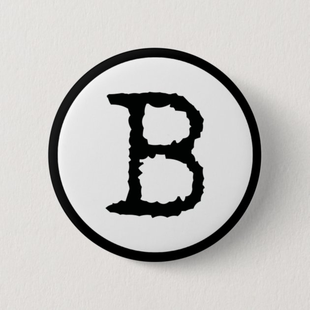 Letter B Button | Zazzle