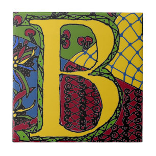 Letter B Ceramic Tile
