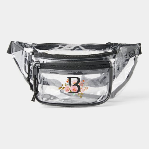 Letter B Clear Fanny Pack
