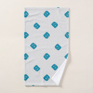 Letter B gray Hand Towel
