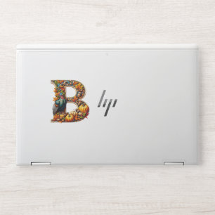 Letter B in Thanksgiving style HP Laptop Skin