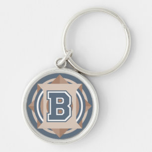 Letter "B" Initial Keychain