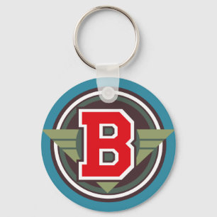 Letter "B" Initial Keychain