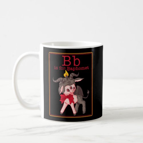 Letter B Is For A Cute Baphomet Card Satanic Game Coffee Mug