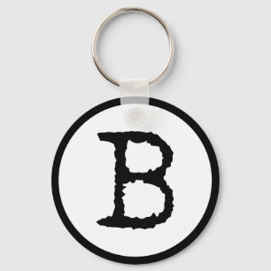 Letter B Keychain