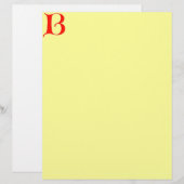 Letter B Letterhead (Front/Back)