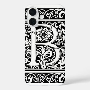 Letter B Medieval Monogram Art Nouveau iPhone 16 Case