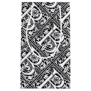 Letter B Medieval Monogram Art Nouveau Small Gift Bag