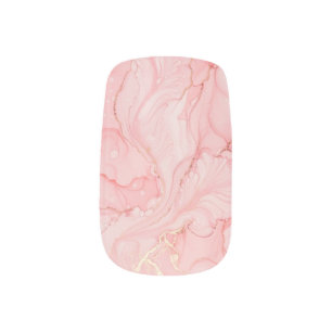 Letter B Minx Nail Art