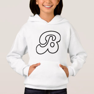 Letter B - Modern Monogram Design Hoodie