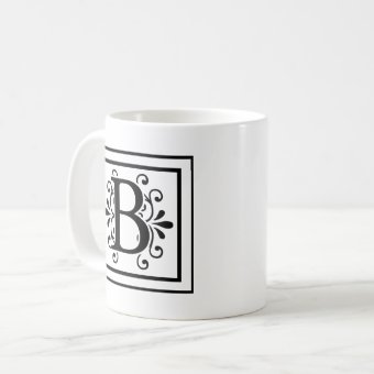 Letter B Monogram Coffee Mug | Zazzle