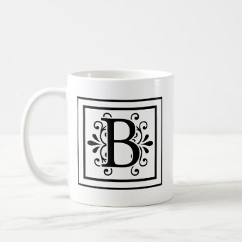 Letter B Monogram Coffee Mug | Zazzle