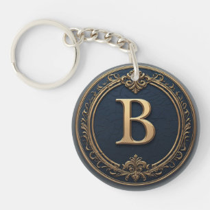 🔷 Letter B Monogram Gift For Him 🔑 Keychain