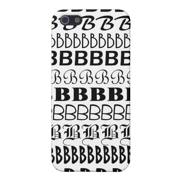 Letter B Monogram IPhone Case Cover For iPhone 5