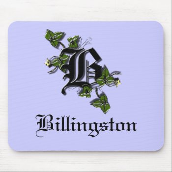 Letter B Monogram  Personalize Mouse Pad by Lynnes_creations at Zazzle