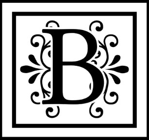 Letter B Monogram Invitations Stationery Zazzle