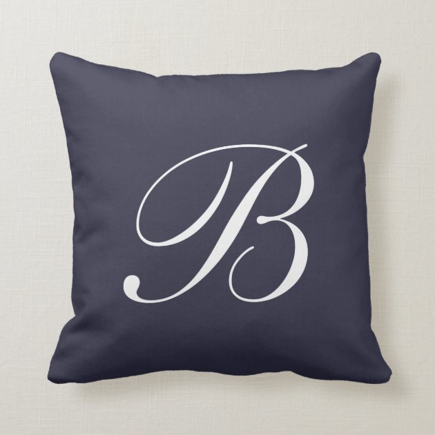 personalized letter initial pillow