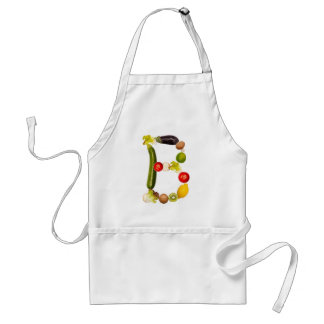 letter "B" of fruits and vegetables Adult Apron