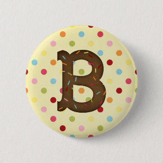 Letter B Pinback Button