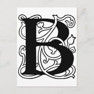 Letter B Postcard