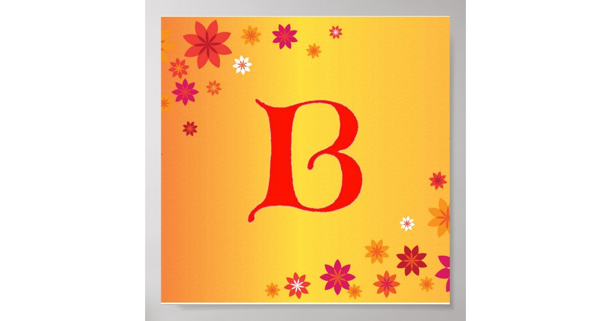 Letter B Poster | Zazzle