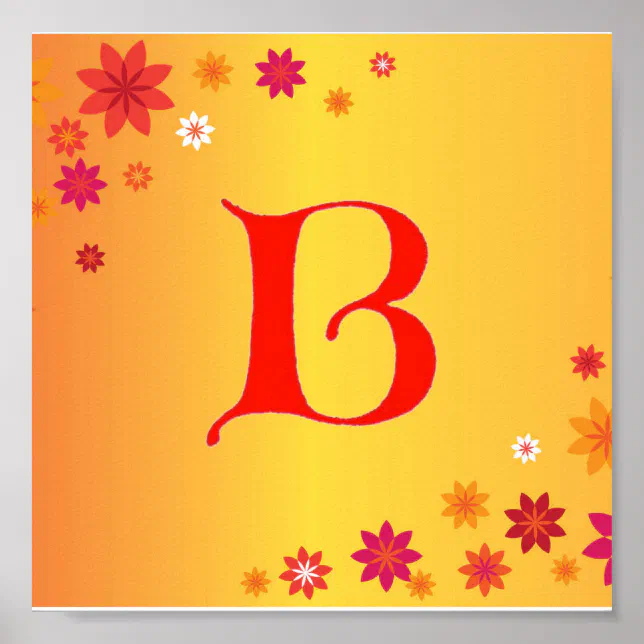 Letter B Poster | Zazzle