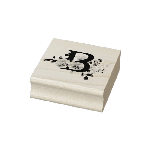 Letter B Rubber Stamp
