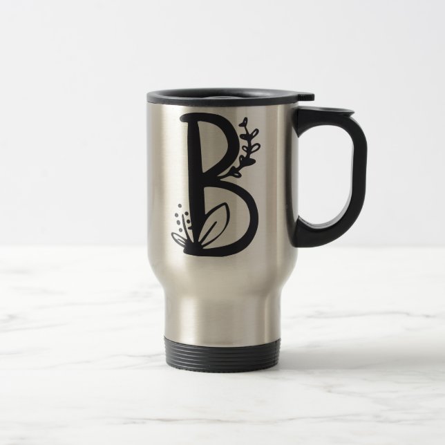 Letter B Travel Mug (Right)