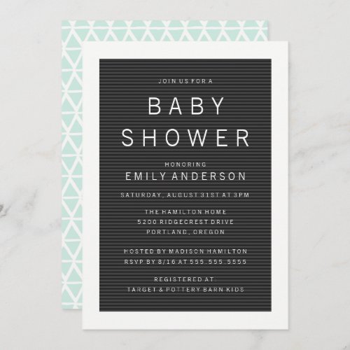 Letter Board Baby Shower Invitations