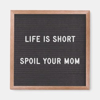 Letter board Funny Quote Spoil Your Mom Magnet