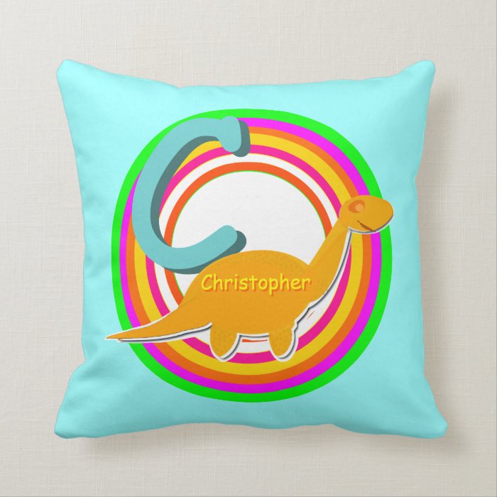 Letter C Alphabet ABC Christopher Name Pillow