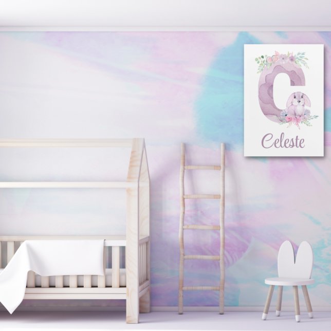 Letter C Bunny Acrylic Wall Art (Creator Uploaded)