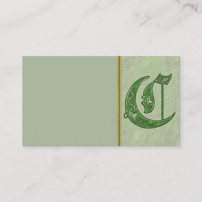 Letter C Business Card (Front)