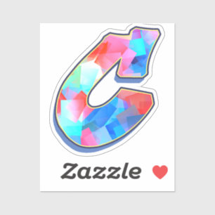 Letter C - Color Mix Sticker