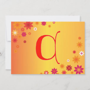 Letter C Invitation