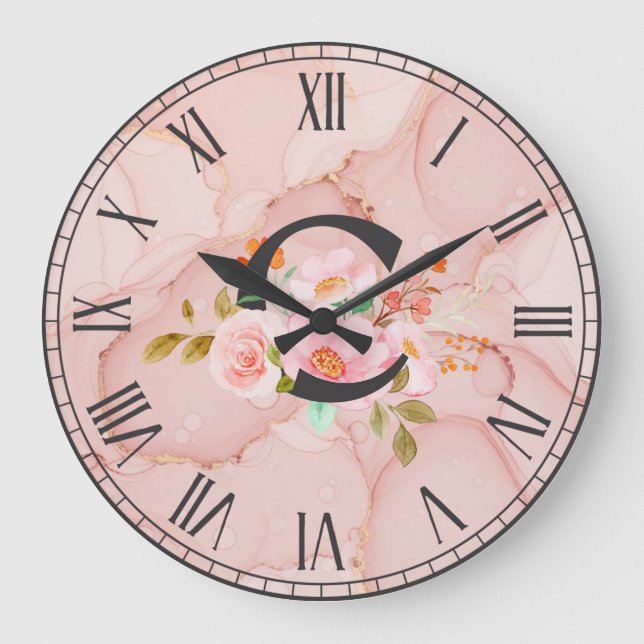 Letter C Large Clock (Front)