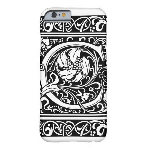 Letter C Medieval Monogram Art Nouveau Barely There iPhone 6 Case