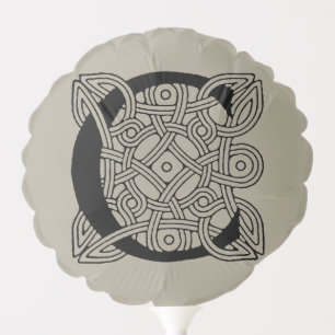 Letter C Monogram Vintage Celtic Knot Print Balloon